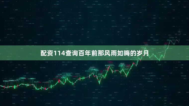 配资114查询百年前那风雨如晦的岁月